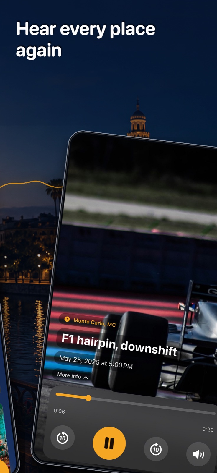 Full-screen playback with photo