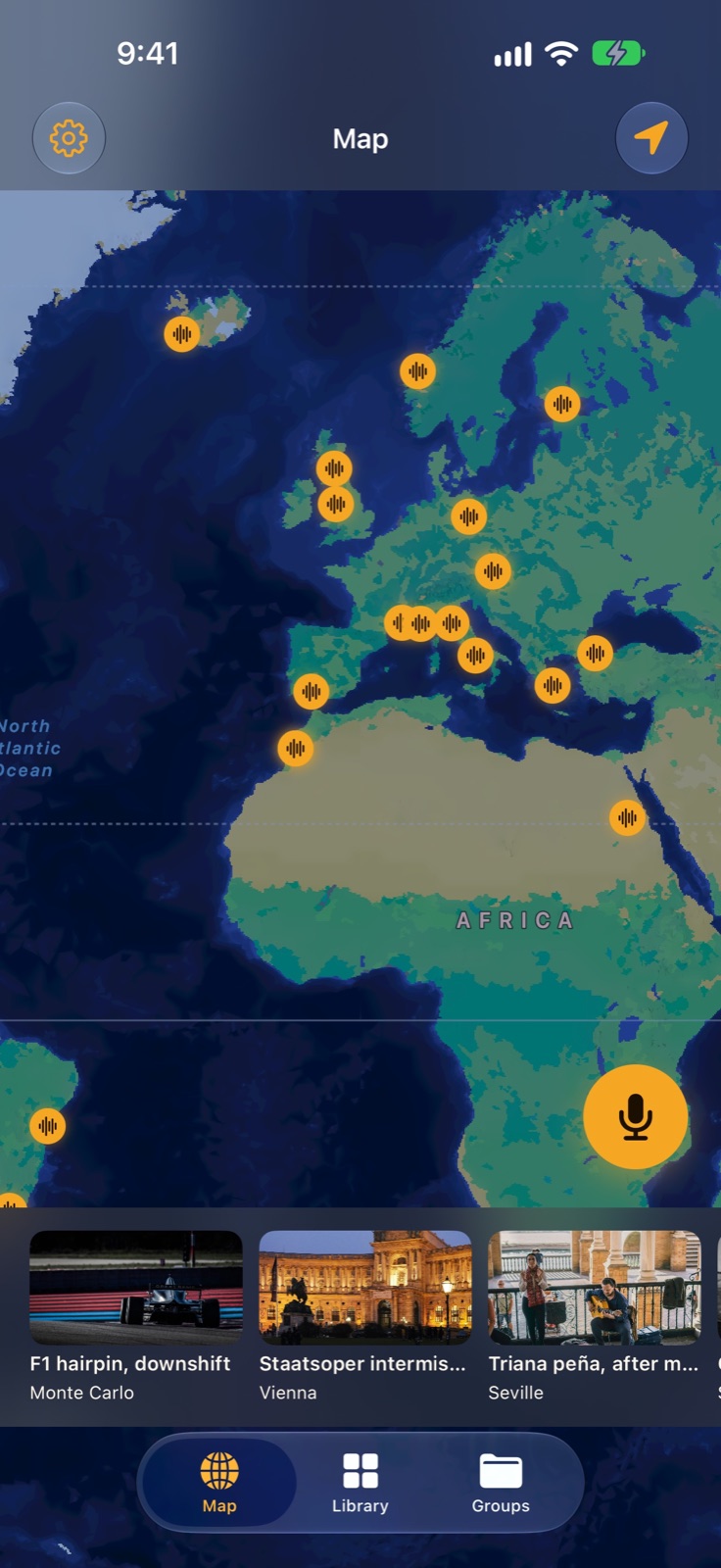 Acoustic Trail on the world map