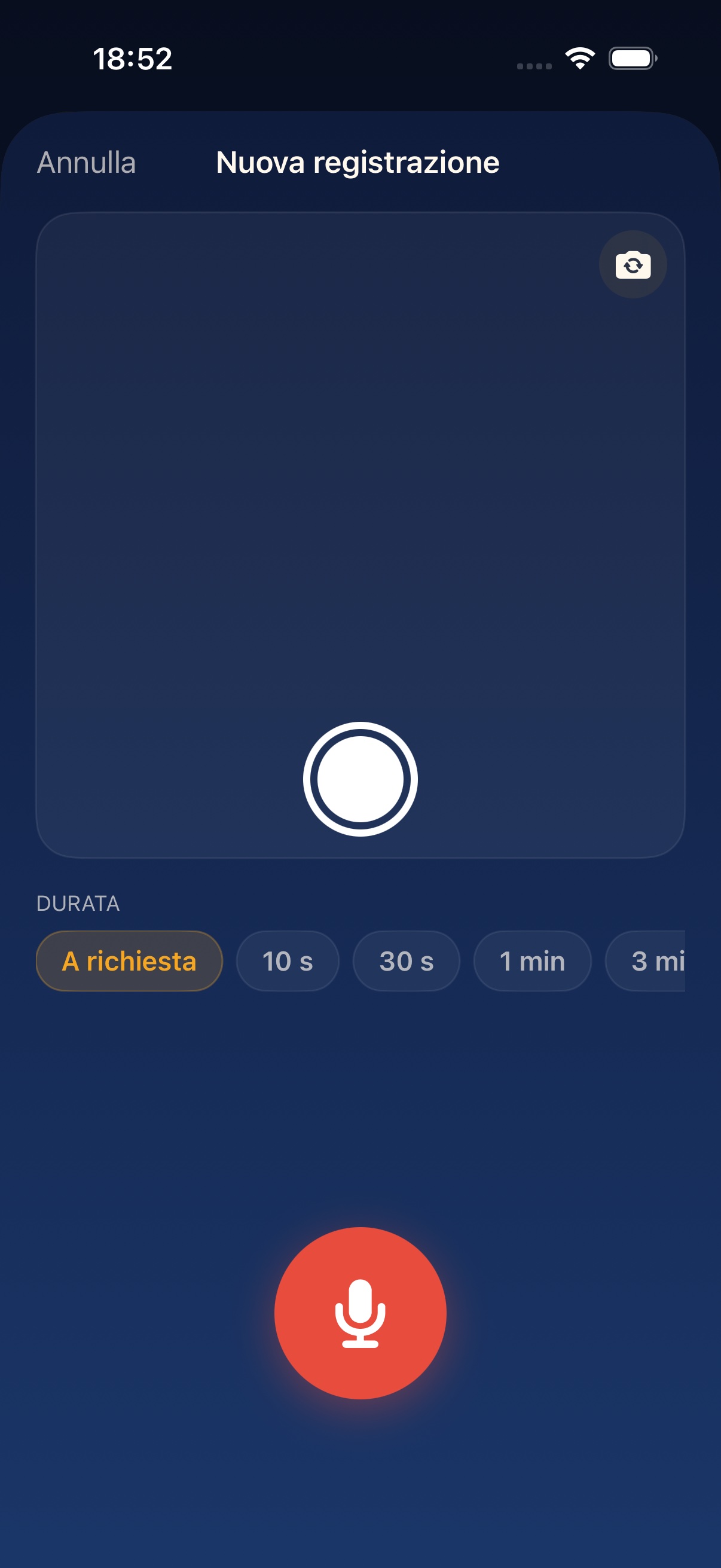 Pronto a registrare